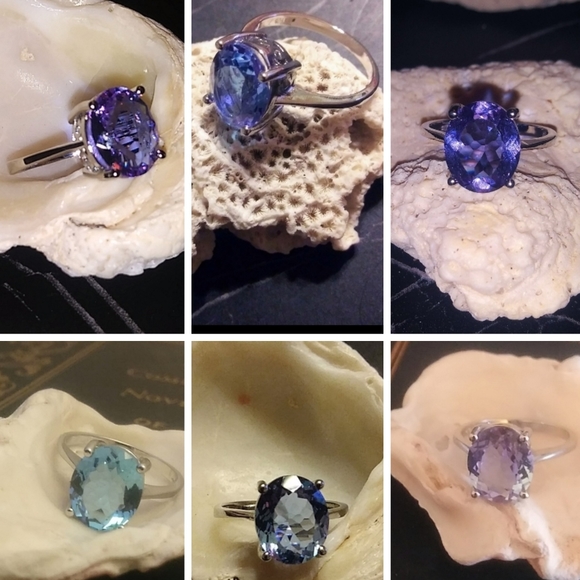 Vintage Jewelry - Alexandrite Oval Ring in Silver